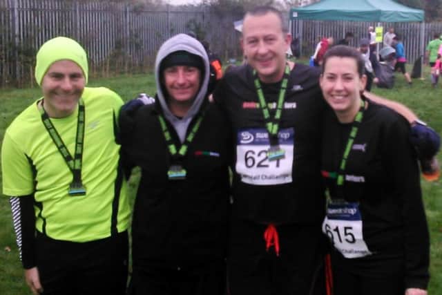 Seven Harriers took to the hills of Leighton Buzzard for the Dirt Half Marathon