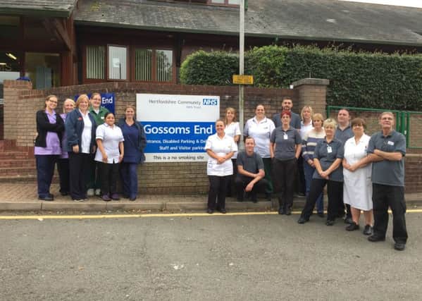 Staff from the Chiltern Ward at Gossoms End Community Hospital in Berkhamsted