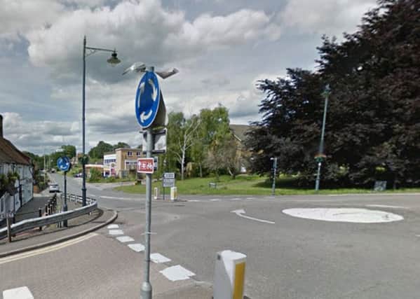 The roundabout between the High Street and Brook Street in Tring