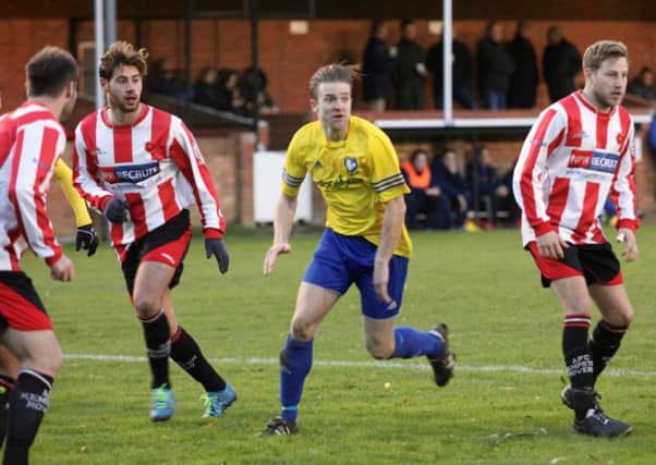 Dale Sears scored the equaliser for Berkhamsted. Picture (c) Ray Canham, Frame One Photography