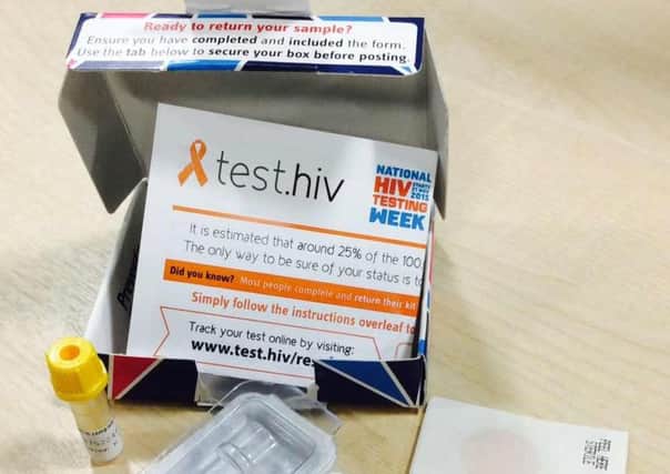 HIV home testing kits.