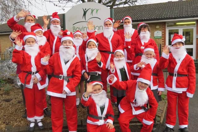 Bovingdon Primary School's Santa Dash team