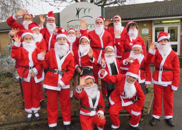 Bovingdon Primary School's Santa Dash team