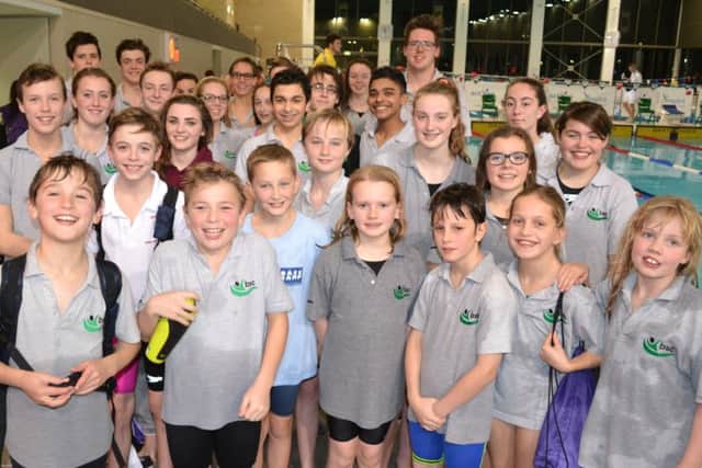 Berkhamsted Swimming Club were all smiles at the final round of Arena League in Luton