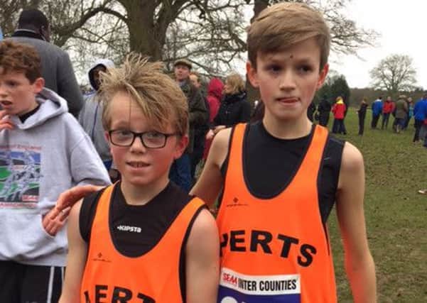 Jamie Bailey and Freddie Truman-Williams represented Hertfordshire at the SEAA Inter County Cross Country Championships