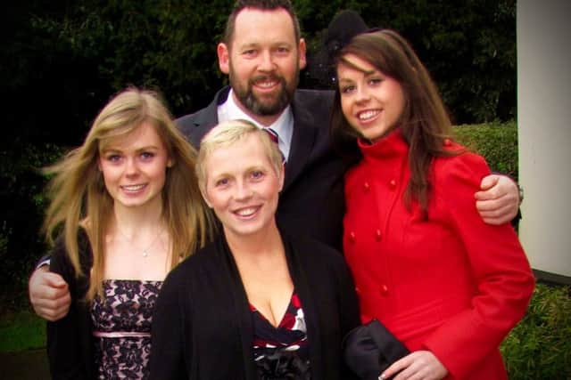 Rupert 'Yogi' Powell with late wife Maggie and their two daughters, Sophie, left, and Holly