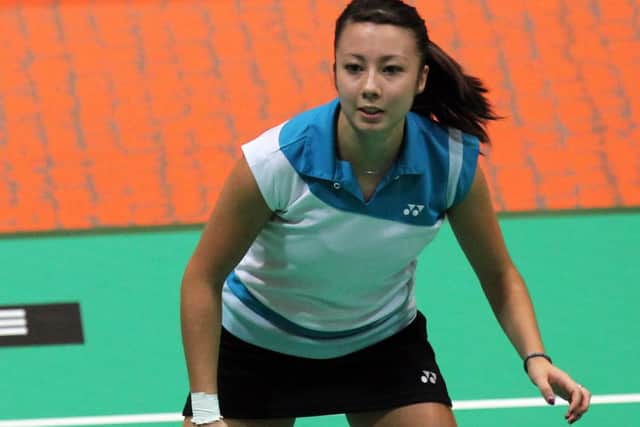 Emily Westwood in action. Picture (c) Raphael Sachetat/Badmintonphoto