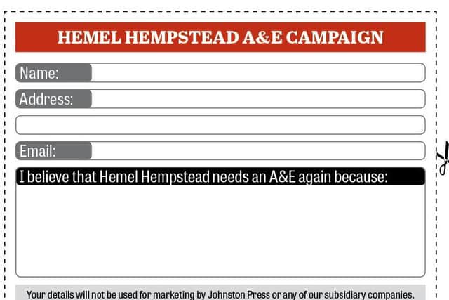 Hospital campaign cut-out