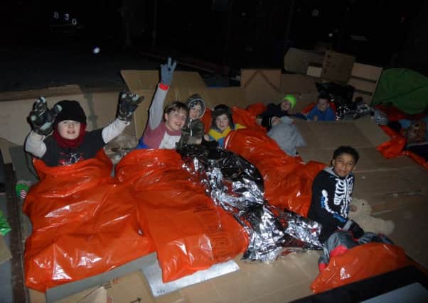 Scouts sleep out at 1st Apsleys annual Winter Camp