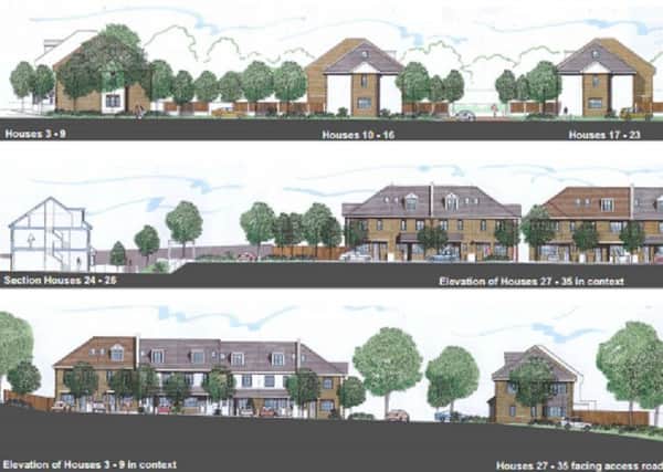 Artists' impressions of the proposed Tring Heights development on Aylesbury Road
