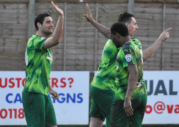 Jamie Slabber, Dennis Oli and Adam Bailey-Dennis are all in contention for Saturday's game. Picture (c) Terry Rickeard