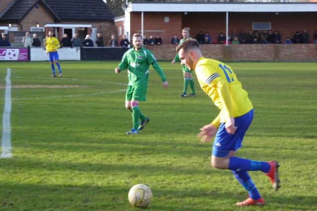 Match action from Berkhamsted's thumping win over Oxhey Jets. Picture (c) Richard Solk