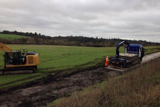 Building the access road