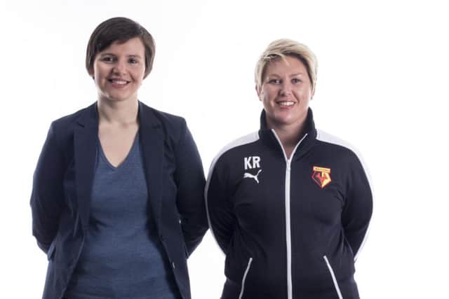 Katie Rowson and Ellie Kemp have taken up new roles at Watford Ladies FC. Picture (c) Jack Tubbritt