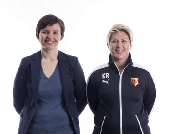 Katie Rowson and Ellie Kemp have taken up new roles at Watford Ladies FC. Picture (c) Jack Tubbritt