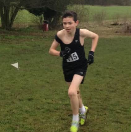 Kristian Imroth became new county champion in the junior boys (Year 8-9) Herts Schools event, with a totally dominant performance