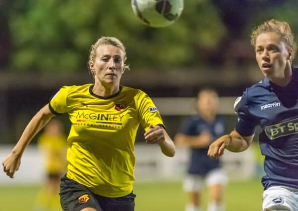 Watford Ladies in action against Millwall Lionesses. Picture (c) AW Images