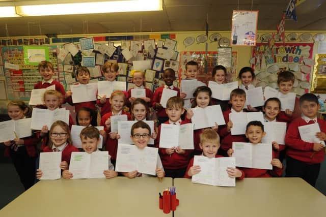 Pupils of 3 Laurel class at Aycliffe Drive School, Hemel Hempstead