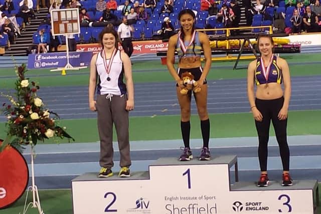 Jess Robinson set a new PB of 4.00m to take the U20 title