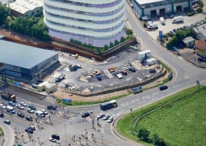 An artist's impression of the proposed site for Symbio House in Whiteleaf Road, off London Road in Hemel Hempstead