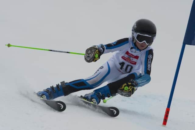 Charlie Leach in action at the English Alpine Championships