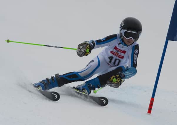 Charlie Leach in action at the English Alpine Championships