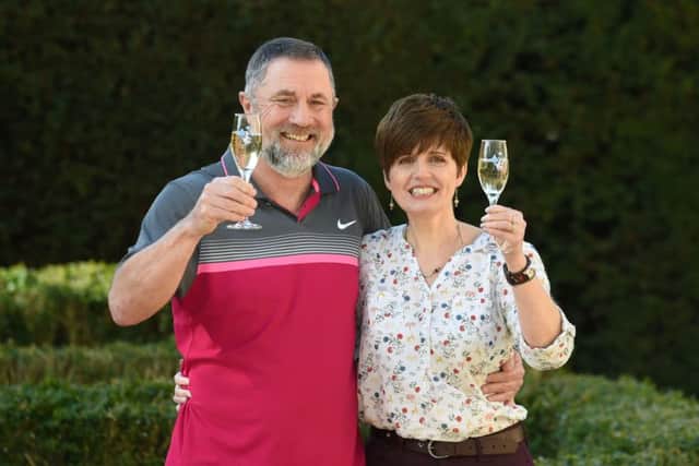 Gerry and Lisa Cannings, from Deeping St James in Lincolnshire snapped up Â£32.5 million earlier this year - PHOTO: PA