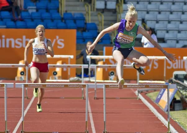 Philippa Lowe in action in the women's 400m hurdles final at the British Championships last year. Picture (c) Gary Mitchell