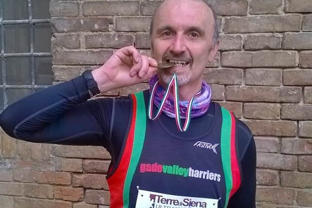 Gade Valley Harriers athlete Luca Ramusino took on the challenge of the Terre di Siena 18km race