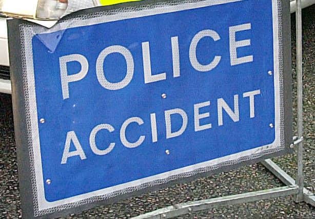 Police accident sign