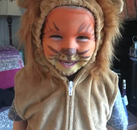 George Miles, four, as Simba from The Lion King PNL-160403-152416001