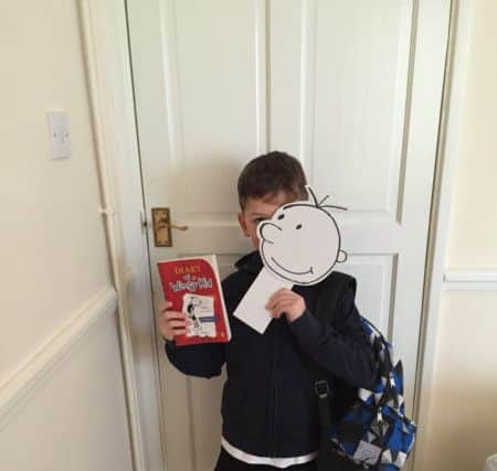 Peter Kingham, nine, as Gregg Heffley from Diary of a Wimpy Kid PNL-160403-155425001