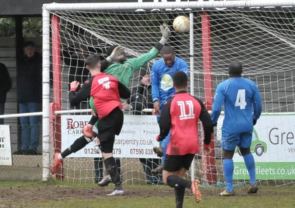 Lee Stobbs opened the scoring for Athletic. Picture (c) Colin Sturges