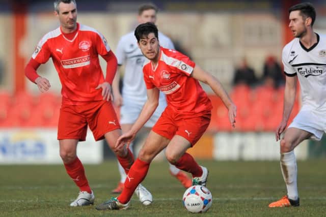 James Potton in action for Hemel against Truro City. Picture (c) Terry Rickeard