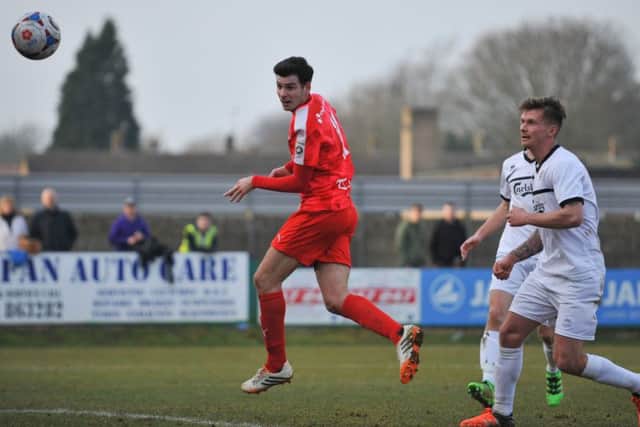 Graeme Montgomery bagged a brace for the Tudors. Picture (c) Terry Rickeard