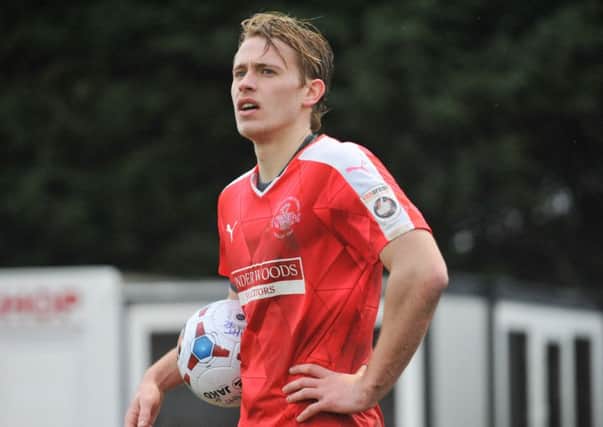 Harry Hickford has impressed at Hemel while on loan from MK Dons. Picture (c) Terry Rickeard