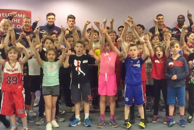 More than 40 local youngsters took part in a coaching session with some of the Storm players and coaches