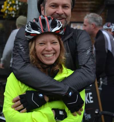 Abby and Richard Fermont during the Chiltern Cycle Challenge 2016