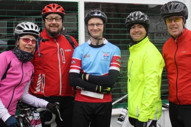 The Eltek Team from Hemel during the Chilterns Cycle Challenge