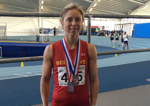 Zoe Doyle won gold at National Masters Indoor Championships at Lee Valley