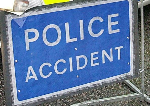 Police accident sign