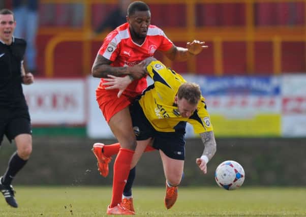 Morgan Ferrier looked dangerous for Hemel but could not find a way to goal. Picture (c) Terry Rickeard