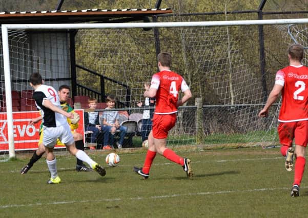 Mitchell Weiss was on target for Kings Langley against Uxbridge. Picture (c) Chris Riddell