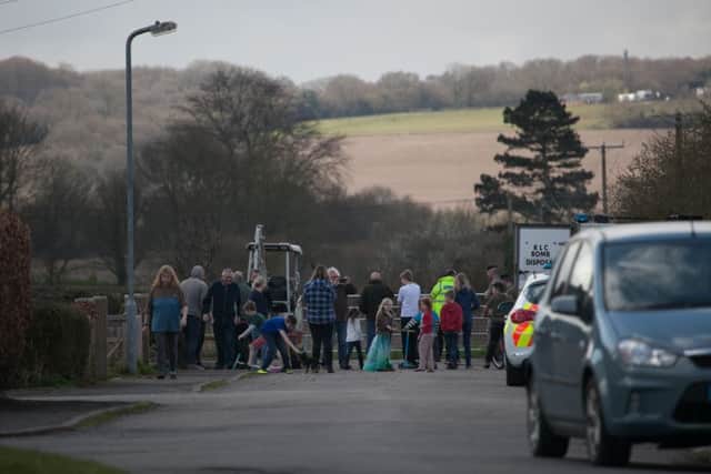An unexploded shell was found in Aldbury on Friday, April 1