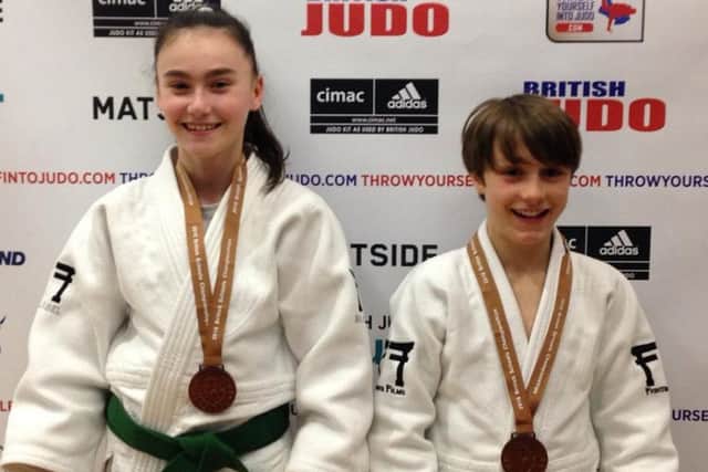 Lewis Fryer and Evie Halvey-Jacobs won bronze medals at the British Schools Championships