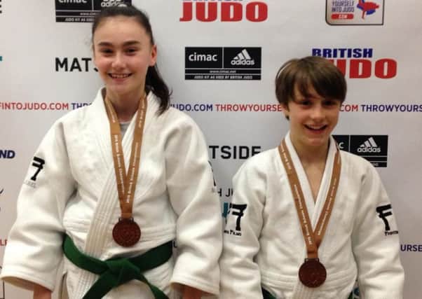 Lewis Fryer and Evie Halvey-Jacobs won bronze medals at the British Schools Championships