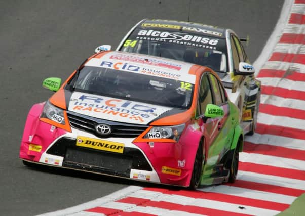 Michael Epps in action on his British Touring Car Championship debut at Brands Hatch. Picture (c) Darren Hurrell