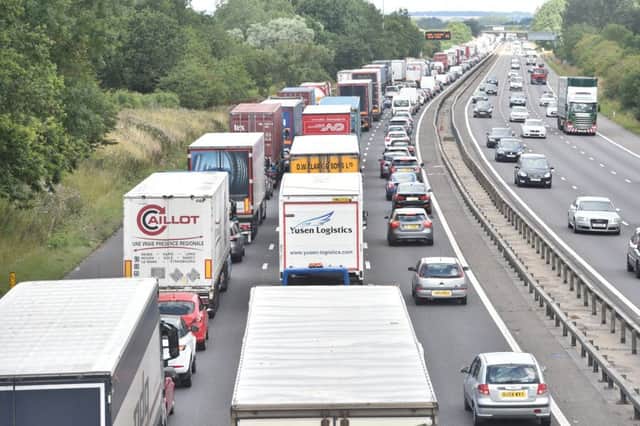 Stock image of M1 traffic
