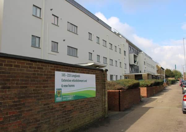 The flats in Longlands, Adeyfield, after their makeover from Dacorum Borough Council