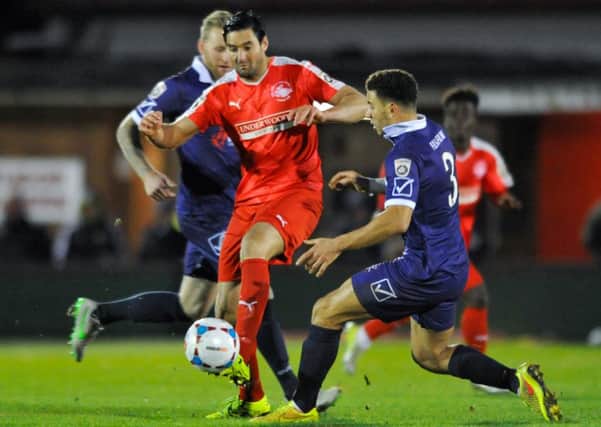 Jamie Slabber in action for Hemel earlier this season. Picture (c) Terry Rickeard